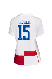 Kroatië Mario Pasalic #15 Voetbaltruitje Thuis tenue Dames EK 2024 Korte Mouw